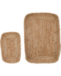 Plateaux en jute (set de 2)