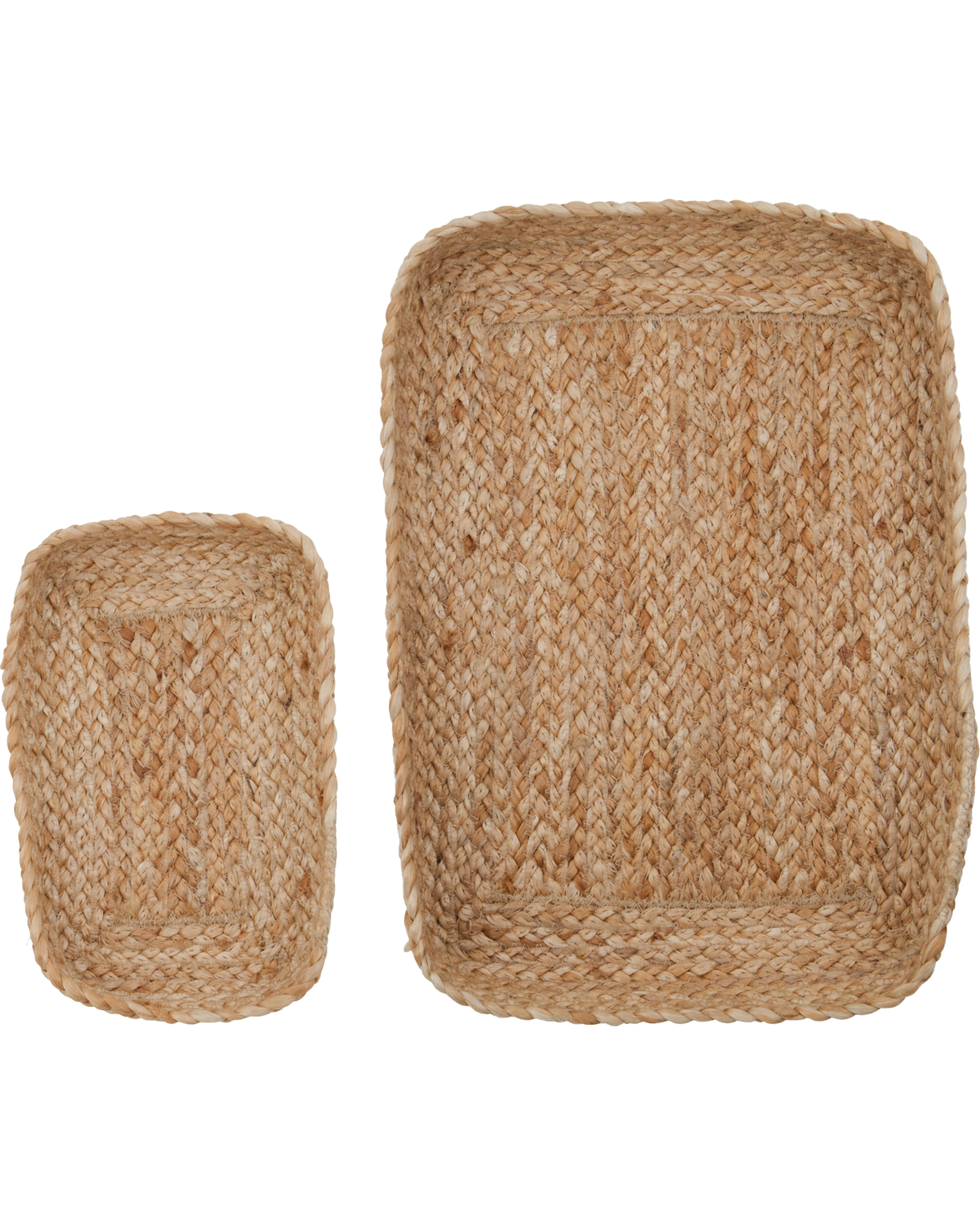 Plateaux en jute (set de 2)