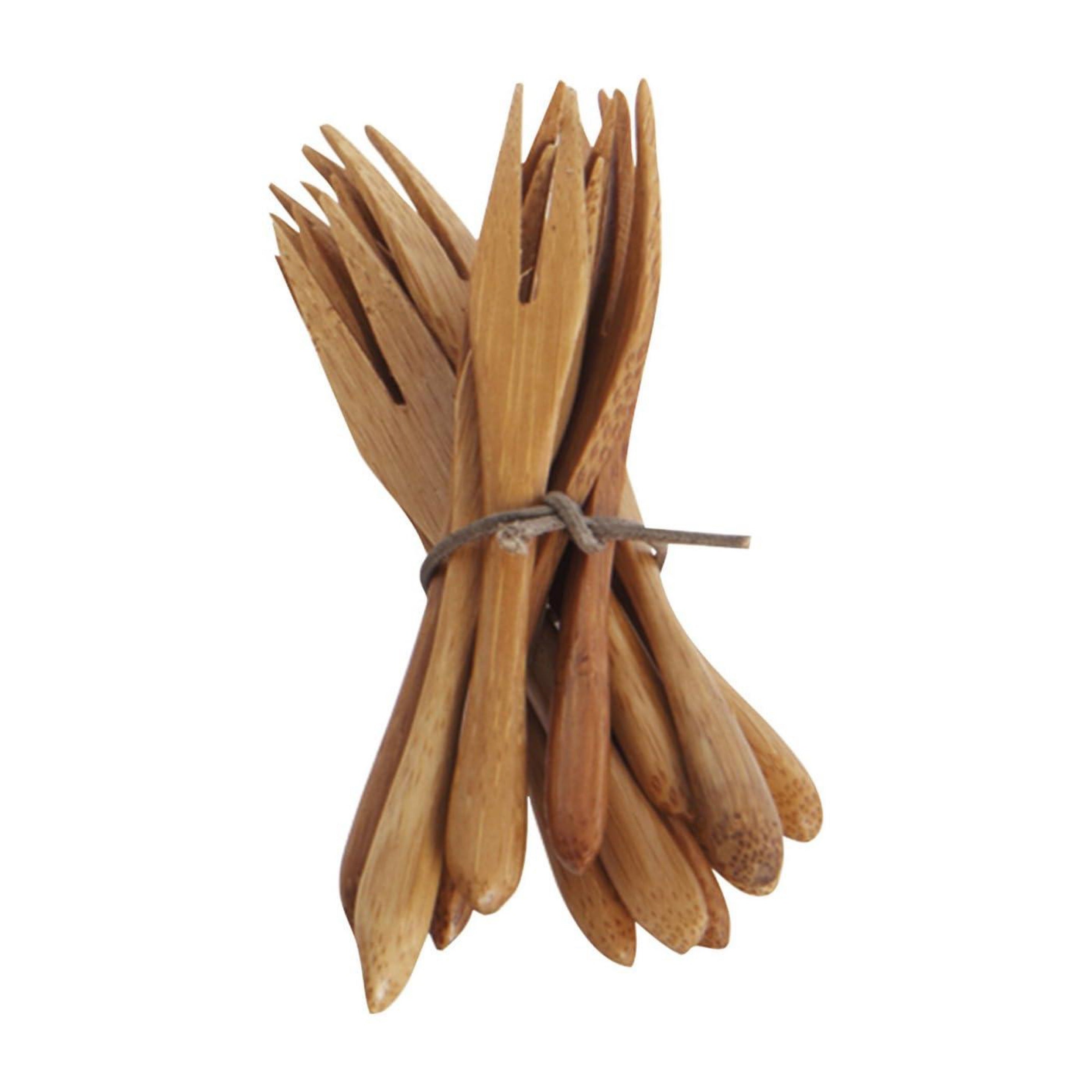 Fourchette en bambou 12 pièces