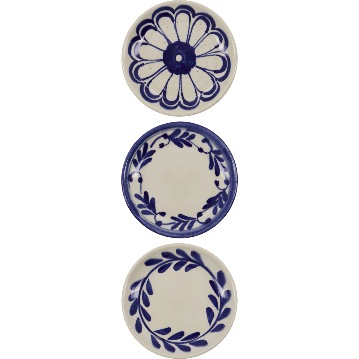 Assiette DIVA bleue peinte à la main