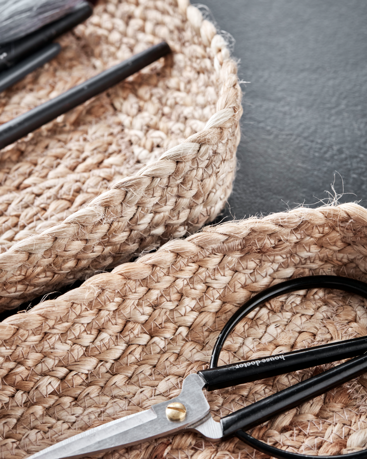 Plateaux en jute (set de 2)