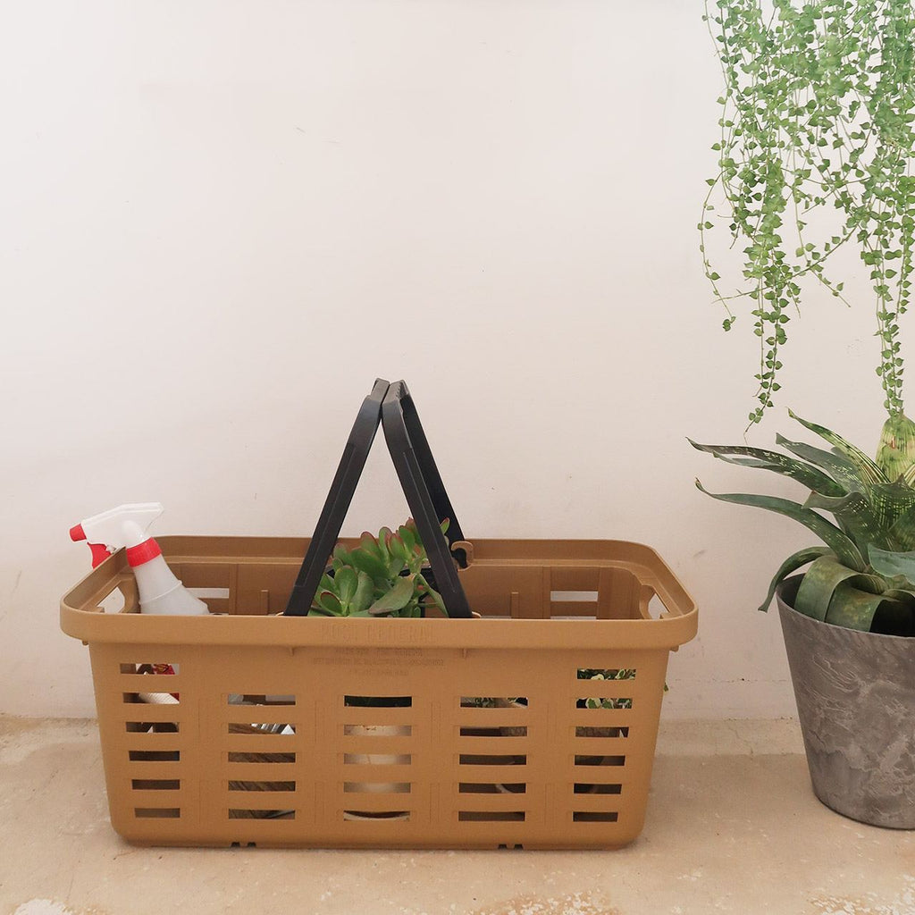 Panier beige rectangulaire