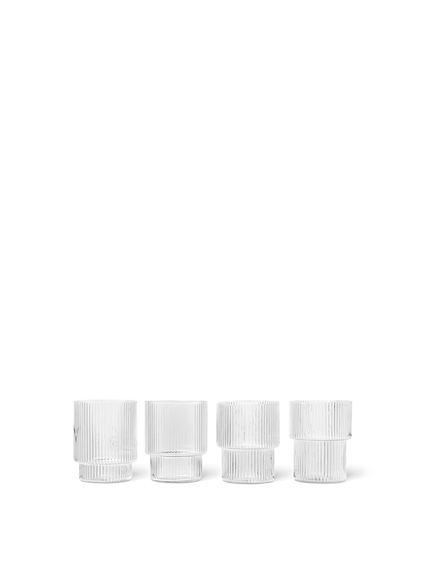 Set de 4 petits verres Ripple