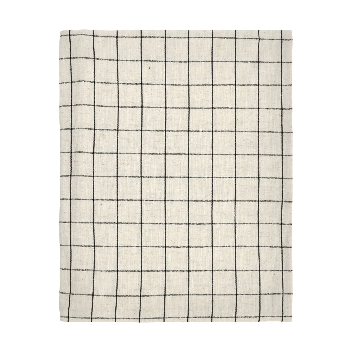 Nappe House Doctor noire - blanc cassé