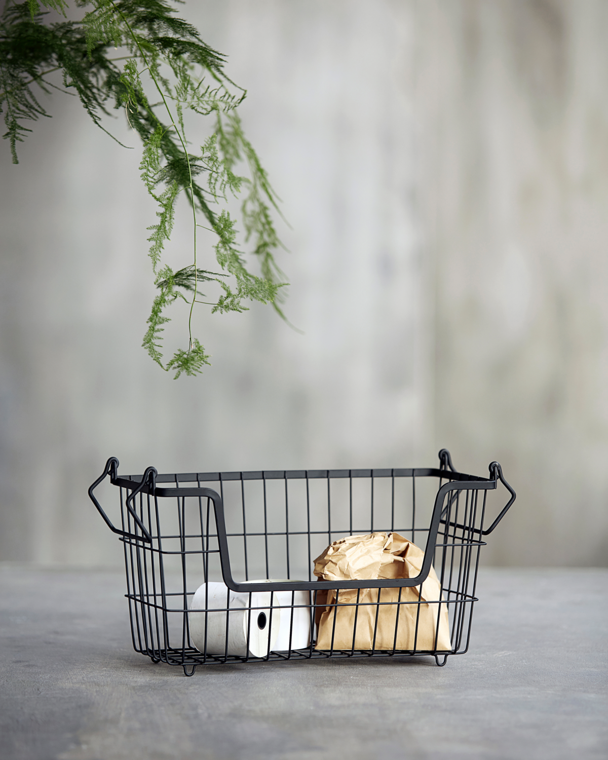 Panier noir mat grand