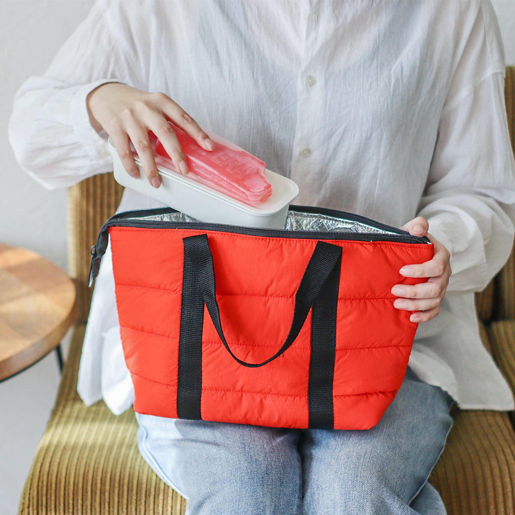 Sac glacière matelassé orange