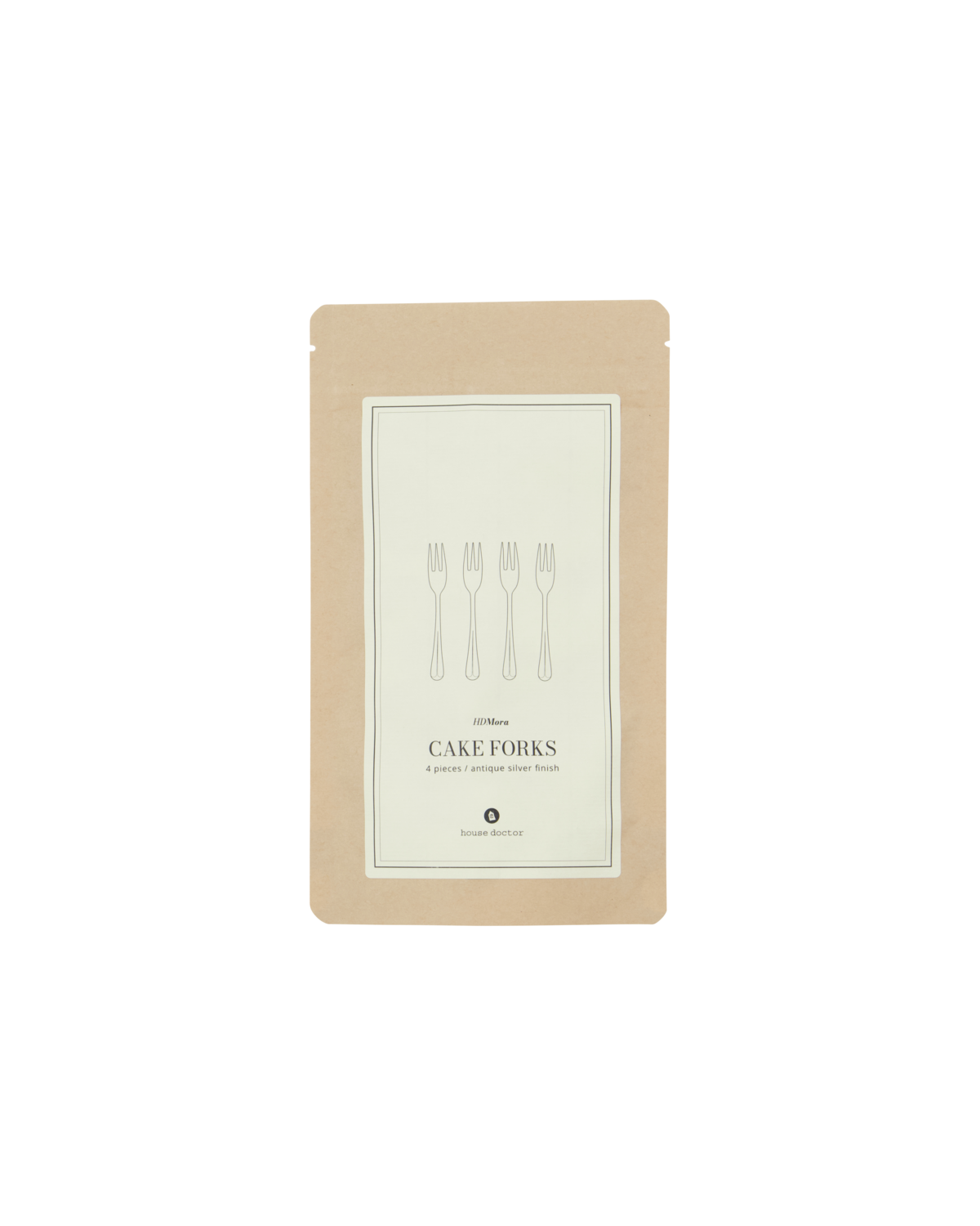 Fourchette à gâteau argenté (set 4x)