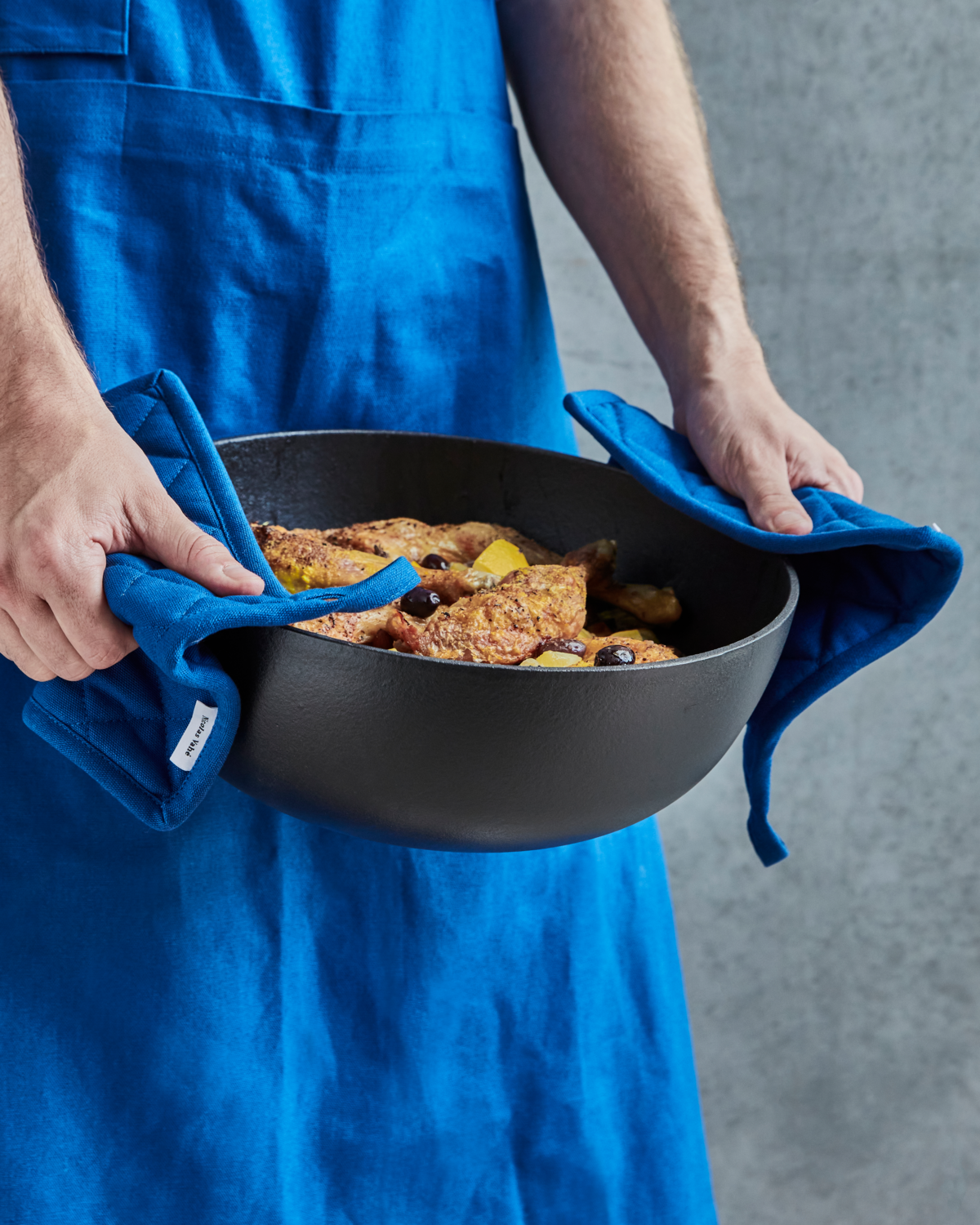 Manique bleu lot de 2